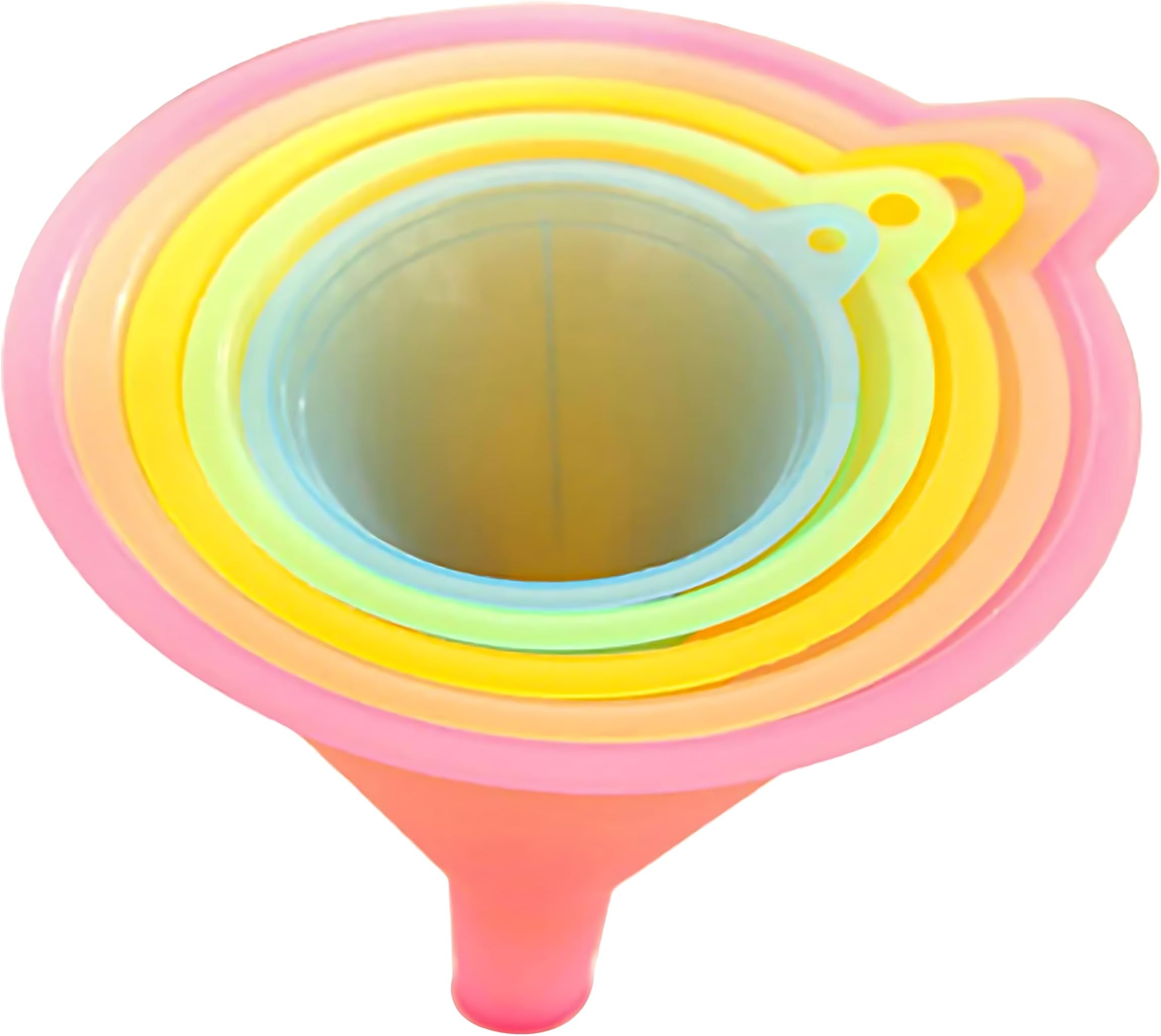 ASPIRE UK 5 Piece Funnel Set/Kitchen Funnels – Multi Size Funnels with Handles (67mm to 125mm), Suitable for Bottles, Containers & Jars, Designed for Transferring Liquids, Oils & Dry Ingredients