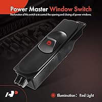 Vista 3 de A-Premium Interruptor de elevalunas eléctrico compatible con Mercedes-Benz Serie W639 Vito 2009 2010 2011 2012 2013, lado derecho del pasajero