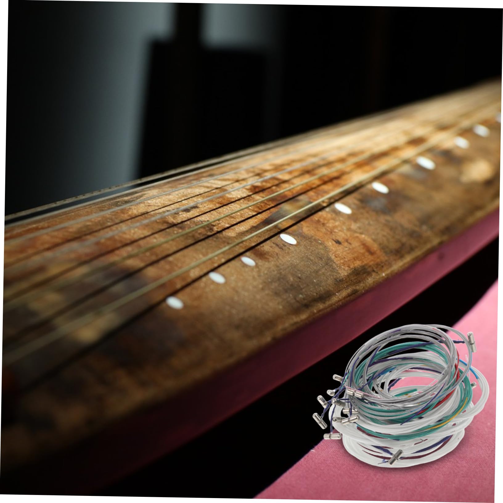 Didiseaon 21 Stück Metall Guzheng Saiten 163cm für Kinder Anfänger Universelle Ersatz Zithersaiten zum Üben