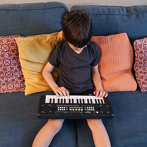 Miniatura 7 de M SANMERSEN Piano para niños teclado electrónico de piano para niños 37 teclas con 4 tamboressonido de animales 11 demostraciones juguetes de piano