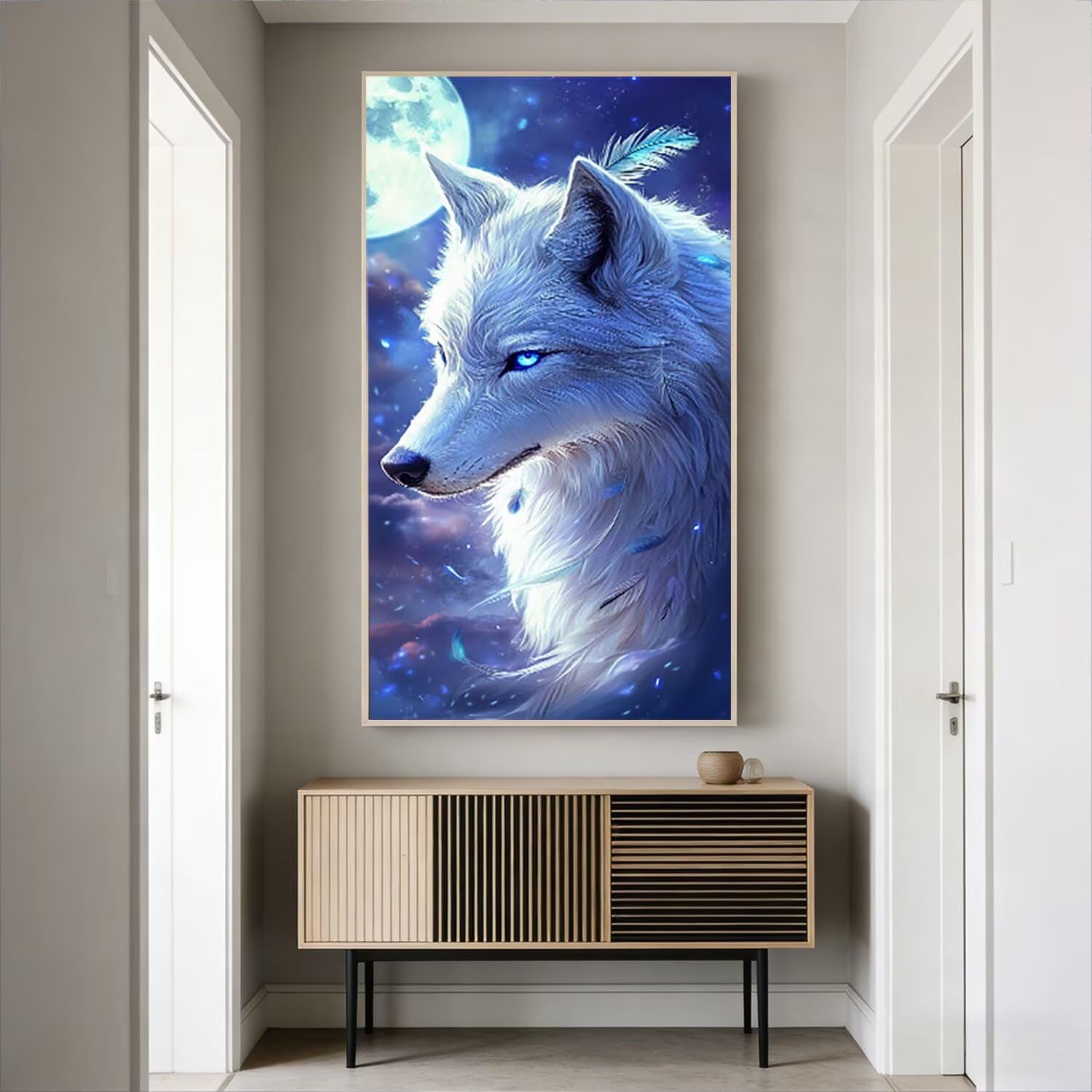 Malowanie według numerów dla dorosłych, kompletny zestaw DIY akrylowe kolorowanki na płótnie 75 x 150 cm, obrazy i pędzle w zestawie, kreatywna aktywność ręczna dla początkujących, prezenty do