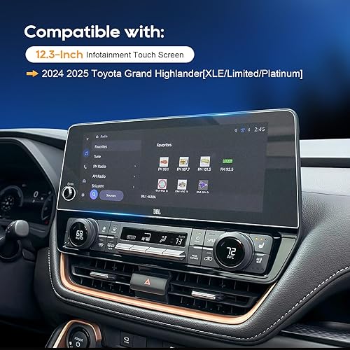 Vista 20 de LFOTPP Protector de pantalla F150 para 2015-2021 2022 2023 F*ord F 150 F150 F250 F350 F450 sync2 sync3 Coupé Hatchback 8 pulgadas navegación vidrio