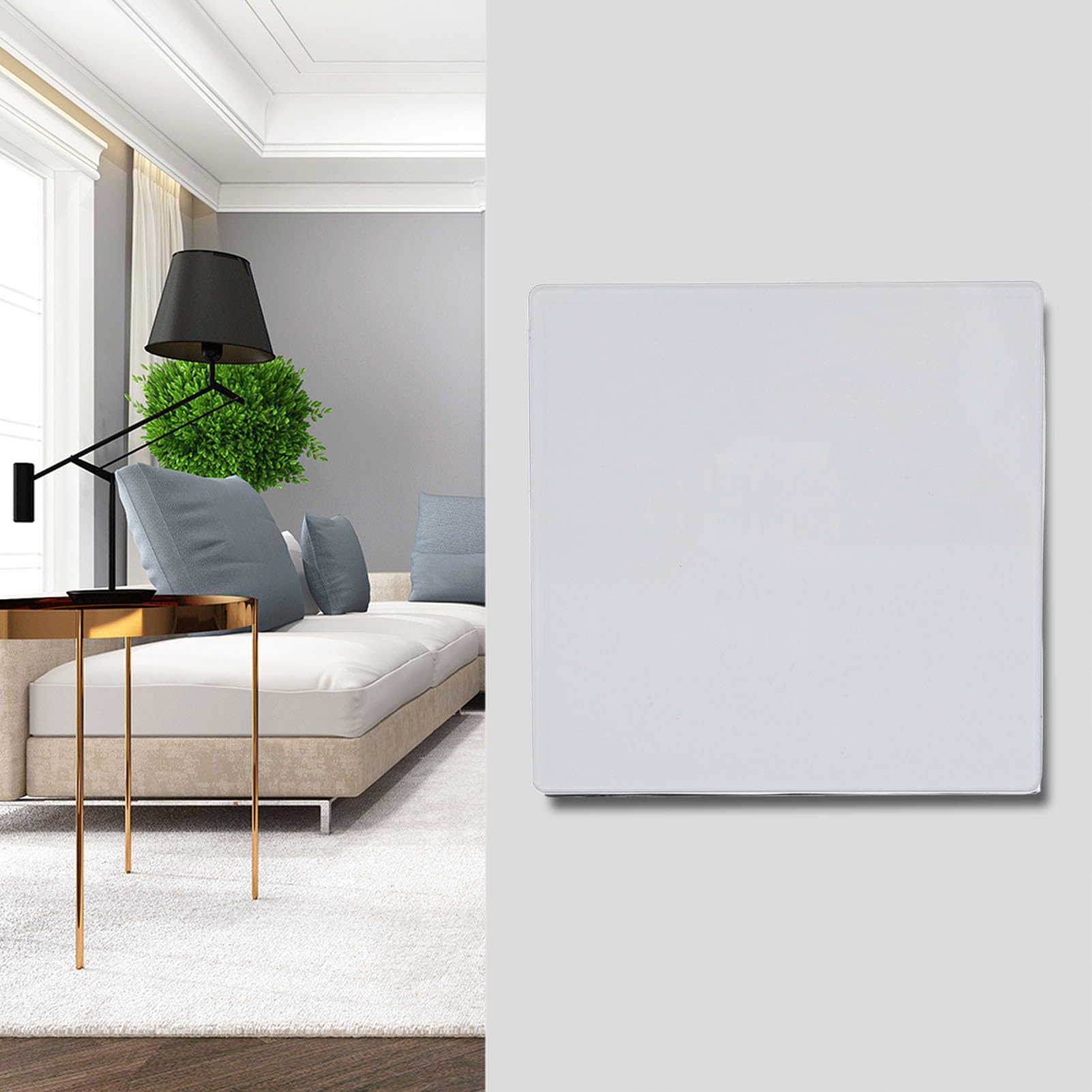 Tbest Thermostat Intelligent avec Télécommande, connectivité WiFi et Thermostat d'écran LCD, Processus d'installation Simple pour la Mise à Niveau Conviviale (White)