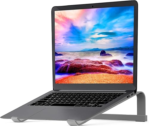 Soporte para laptop para escritorio soporte estable para MacBook Pro elevador ergonómico de aluminio para computadora de 12 13 15 162 pulgadas