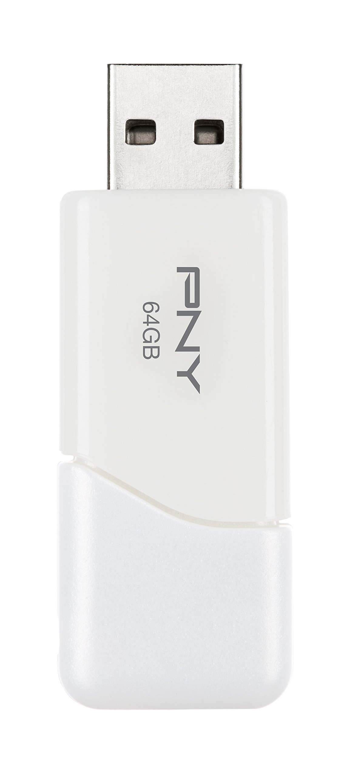 PNY Turbo - Memoria USB 3.0 de 64 GB, color blanco perla (P-FD64GTBOPW-GE)
