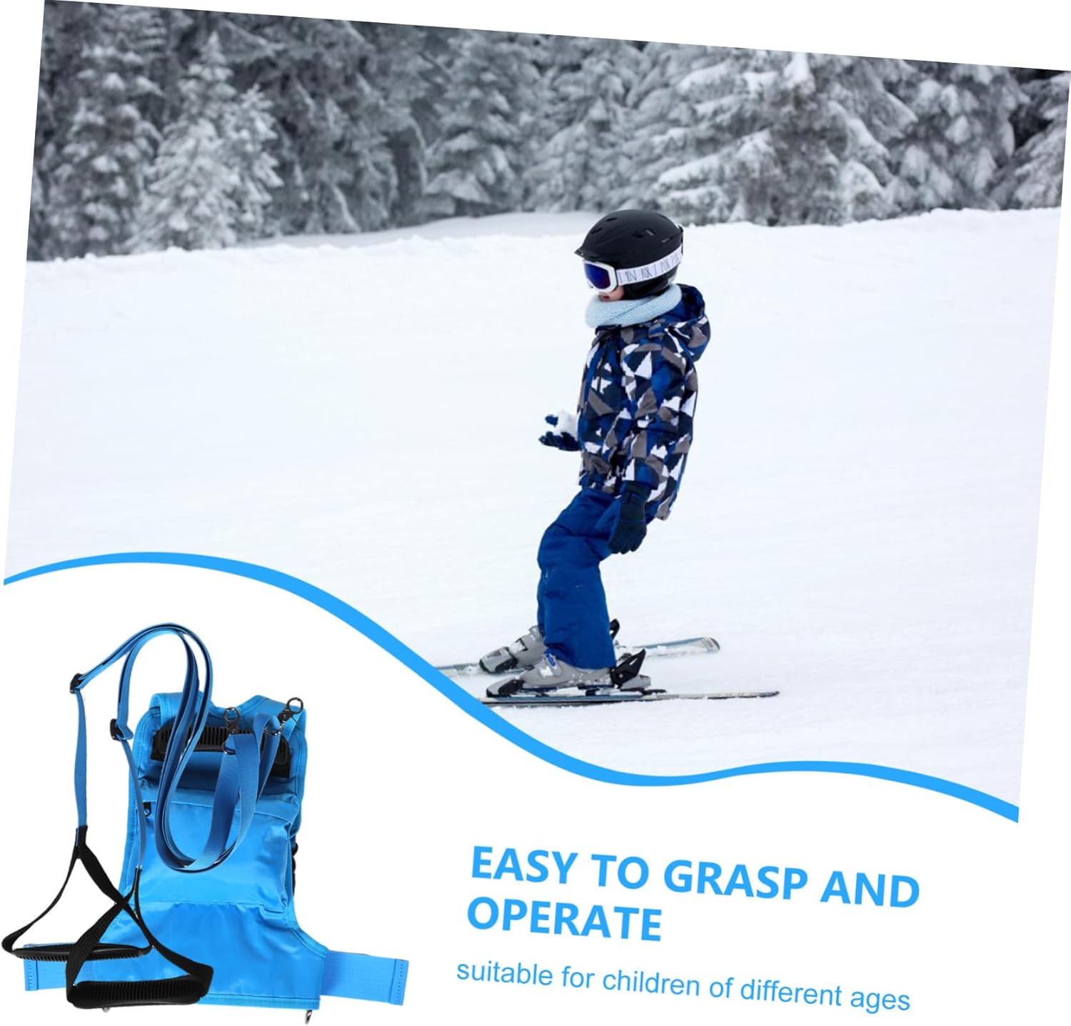Boy Girl Ski Training Leash for Beginners Safe Skiing Accessory to Prevent Falls Boost Confidence and Skills