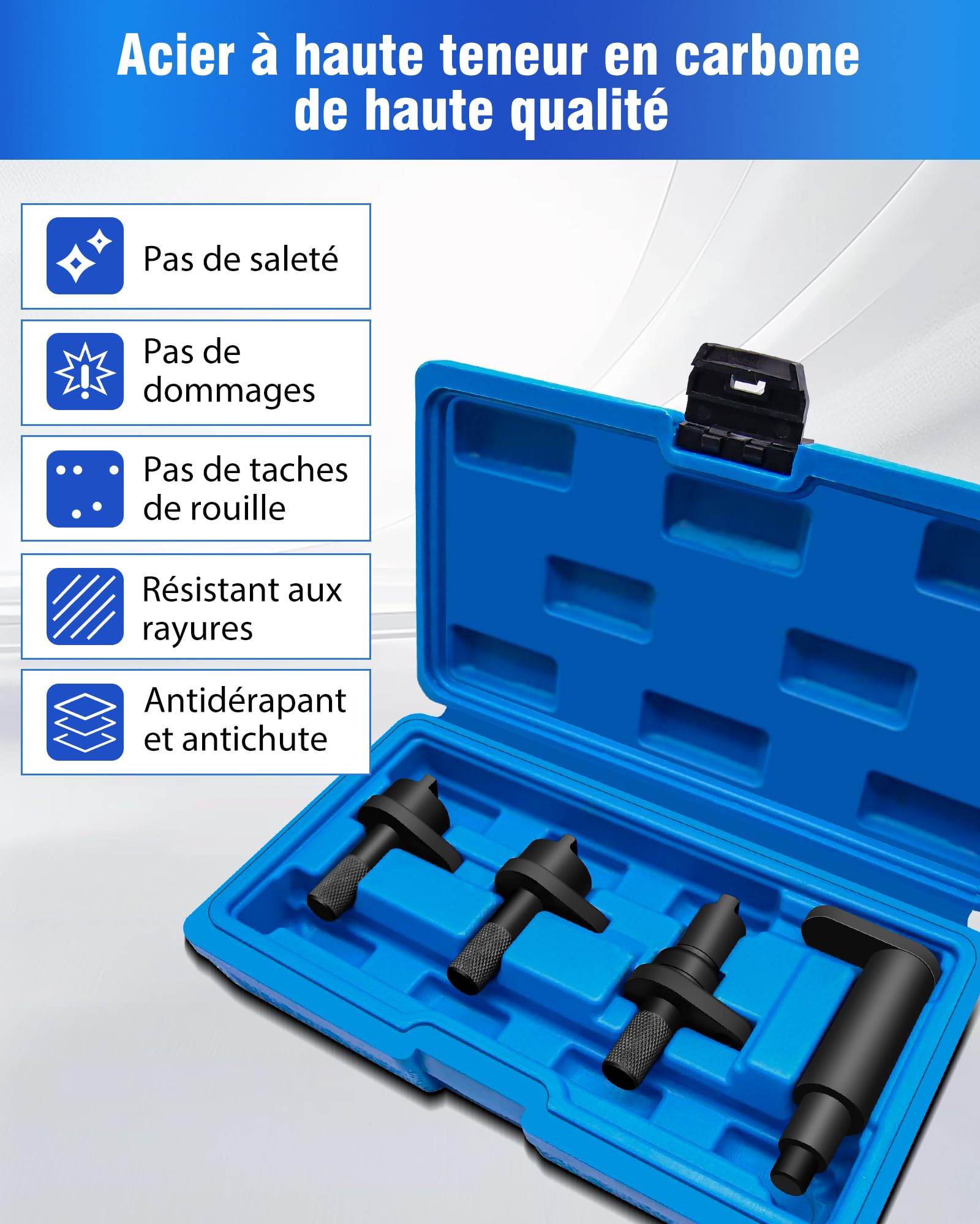 RUIZHI Kit Piges Calage Distribution Pour 1.2L 6V 12V 1.2 Litres, OE : T10123, T10121, T10120, Outil de Réglage de la Courroie de Distribution du Moteur, Kit de Calage Distribution Distribution