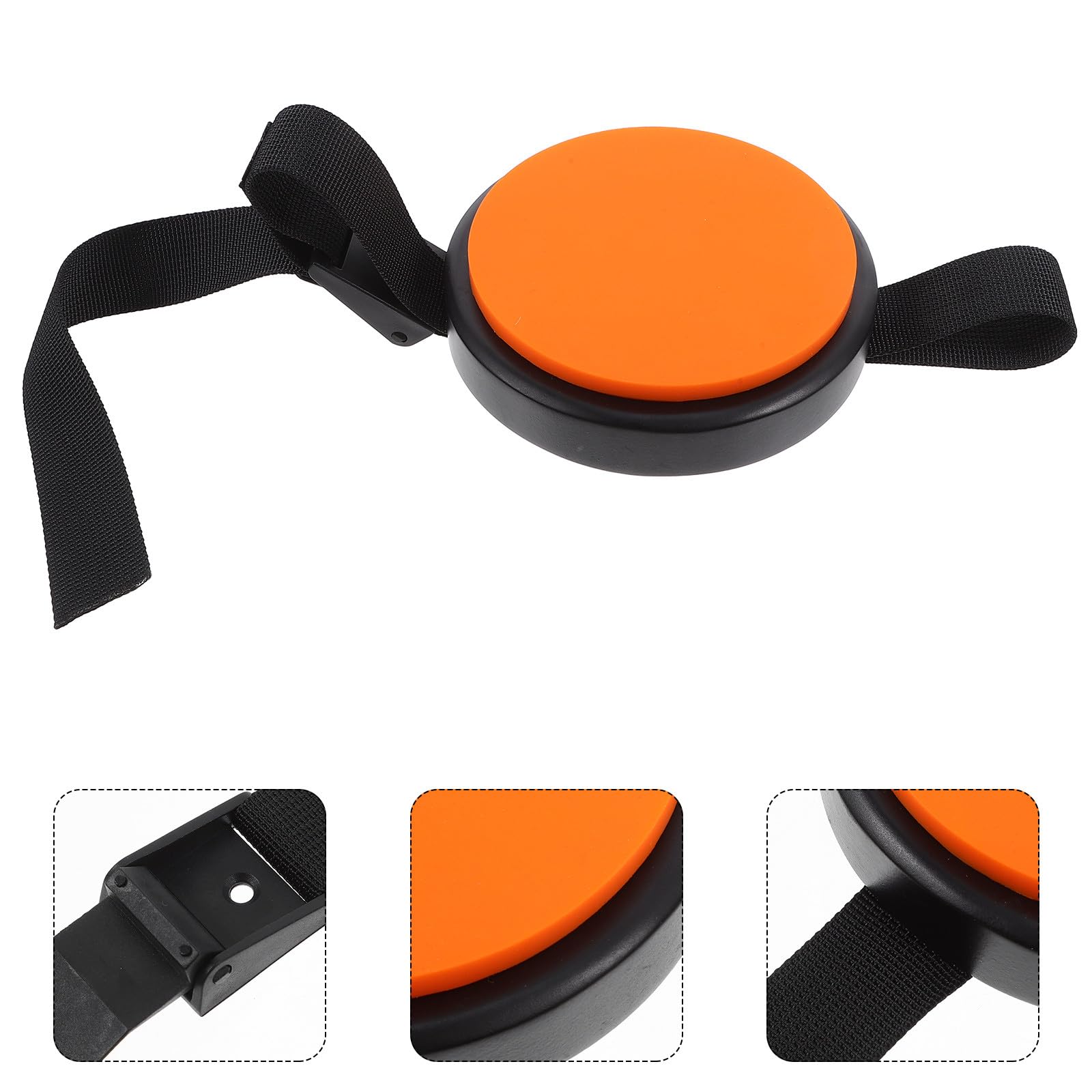 Cabilock Almohadilla para Práctica de Batería de Silicona Portátil Naranja para Pierna, Pad de Batería Silencioso para Entrenamiento en Casa, Accesorio de Percusión para Músicos