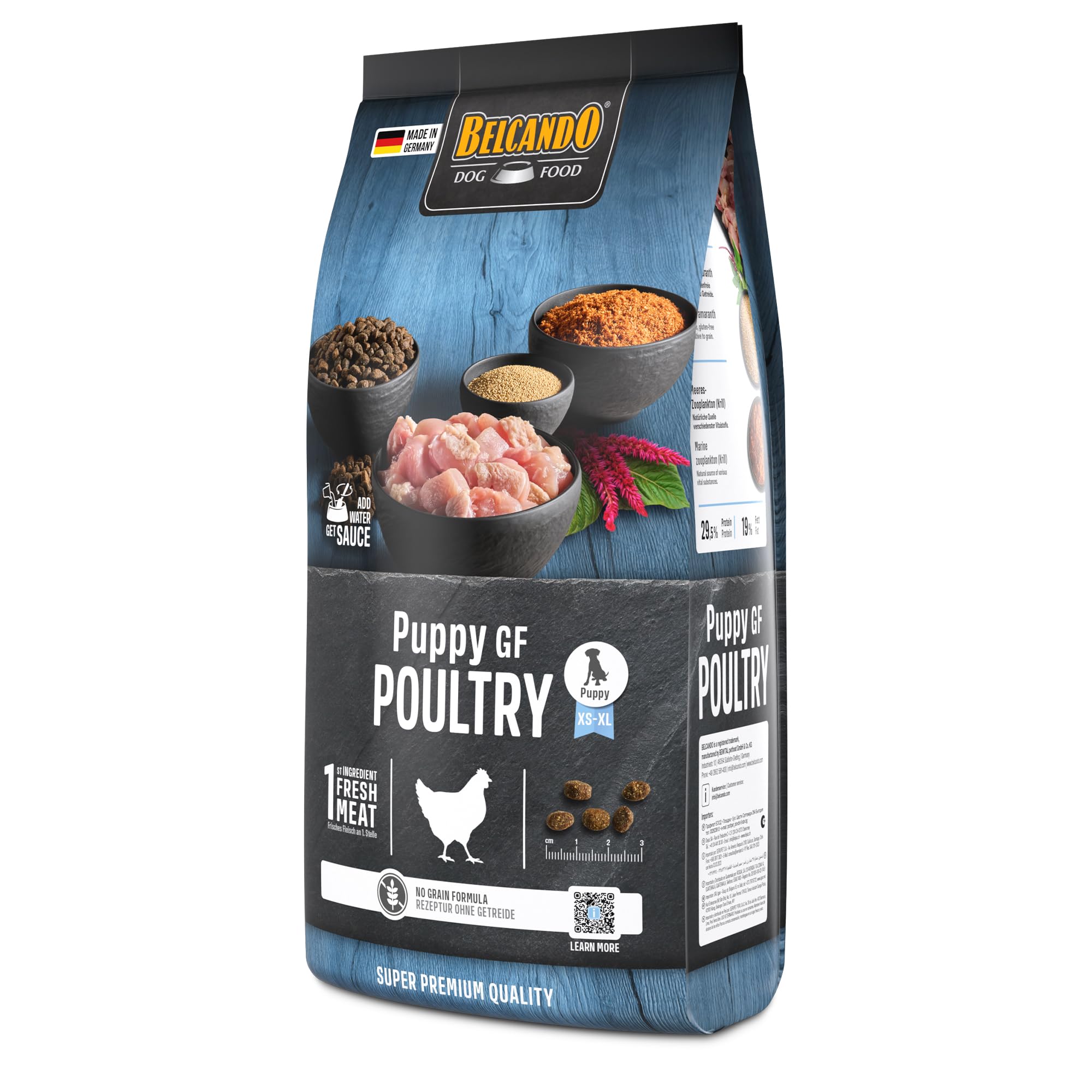 Belcando PUPPY GF POULTRY ドライフード BELCANDO Puppy GF Poultry [1 kg] Grain Free Puppy Food | Puppy