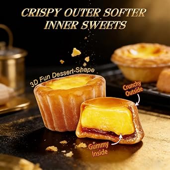 AMOS Crème Brûlée Crispy & Soft Gummy Candy Individually Wrapped 240g