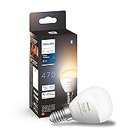 Philips Hue White Ambiance Sferetta Smart LED, Attacco E14