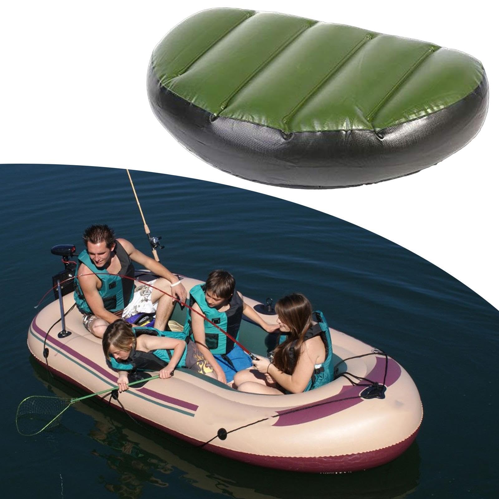 Cuscino Gonfiabile Per Kayak In PVC Spesso – Antiscivolo, 56x27x15 Cm, Per Pesca E Gommoni