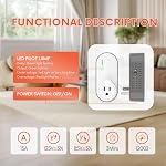 Refrigerator Surge Protector, GIDEON 1200J Voltage Protector for Fridge & Freezer, Single Outlet Wall Plug with Over/Under Voltage & Brownout Protection, Appliance Surge Protector 15A 1800W