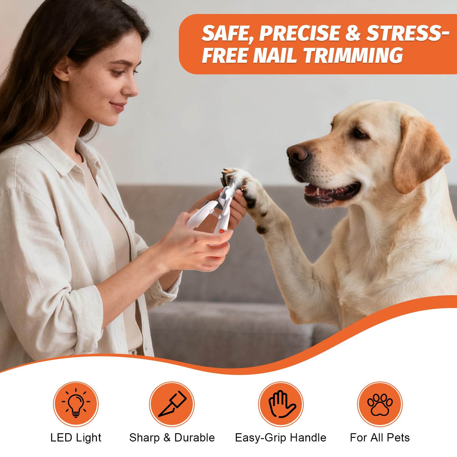 PAW PLANET Styptic - Polvo para perros y gatos con kit de cortaúñas, 49,90 g | Para recortar uñas, fácil aplicación de polvo, adecuado para rutinas de aseo doméstico