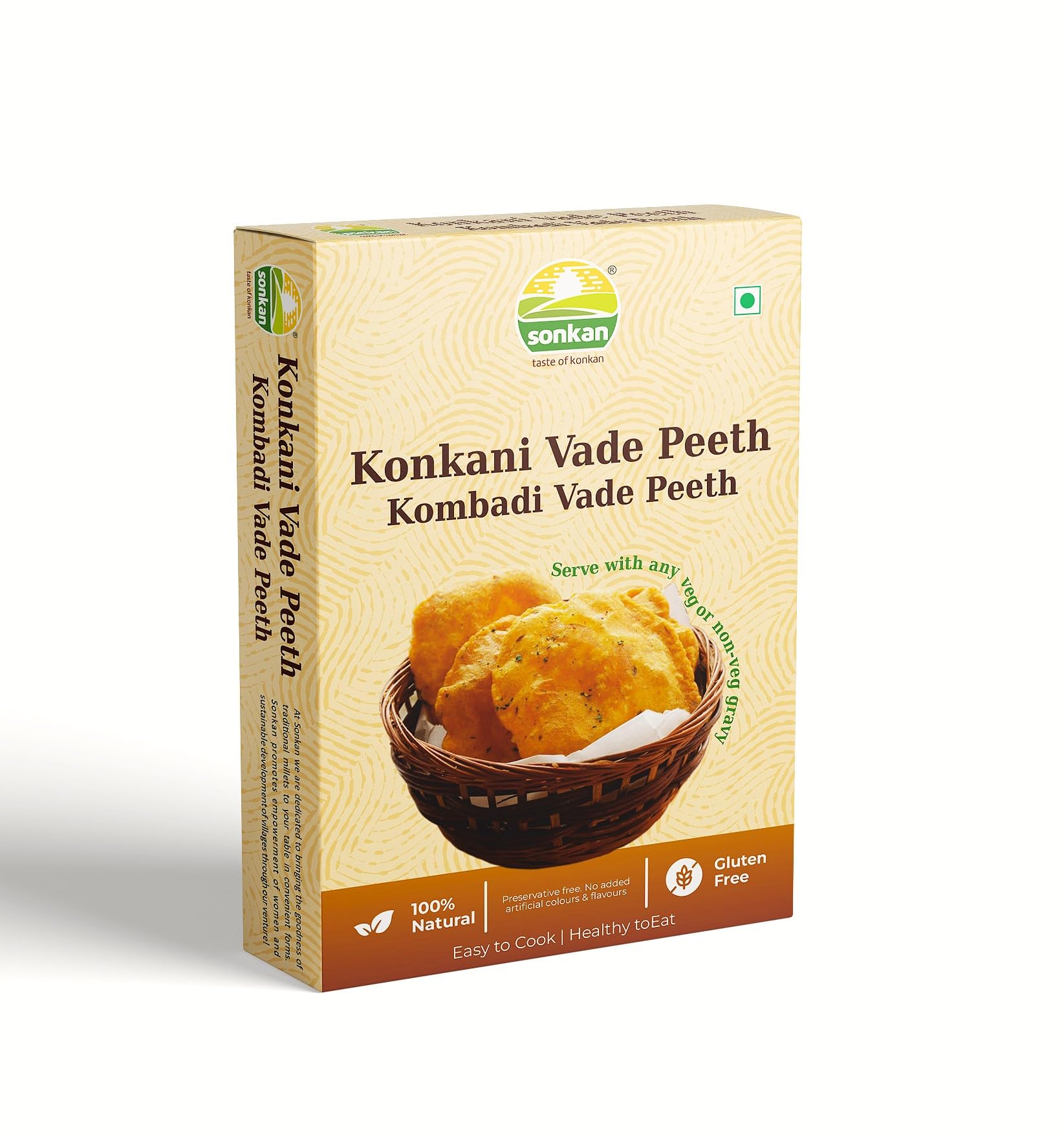 Sonkan Konkani Wade Peeth 800 grams(Pack of 4 ×200 Grams Each) Healthy Maharashtrian Snack Gluten Free (B0BS9MKLB4) Amazon Price History, Amazon Price Tracker
