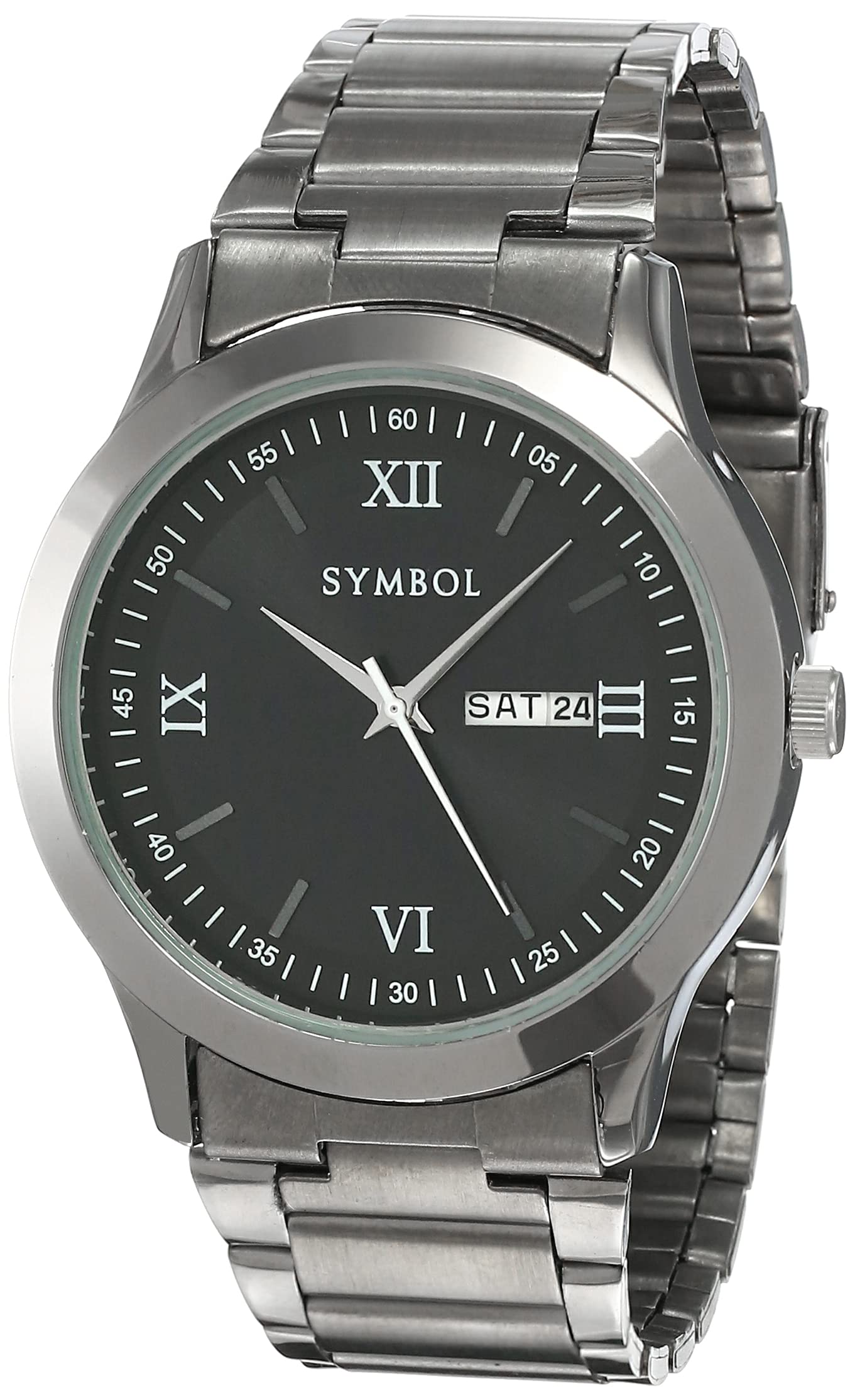 See full amazon price history chart for Amazon Brand - Symbol Men Stainless Steel Analog Black Dial Watch-Az-Sym-Ss21A-10C, Band Color-Silver Amazon Brand - Symbol Men Stainless Steel Analog Black Dial Watch-Az-Sym-Ss21A-10C, Band Color-Silver (B08ZJ5DH1R) Amazon Price History, Amazon Price Tracker