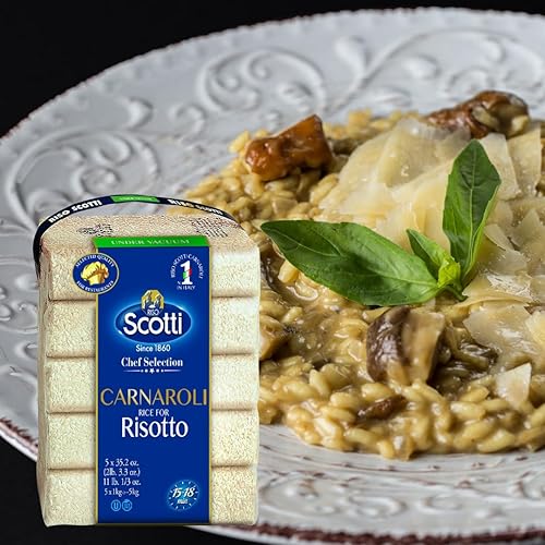 Miniatura 8 de Riso Scotti Arroz Risotto Carnaroli 22 libras 22lbs producto de Italia seleccionado por chef sin gluten sin OMG envasado al vacío
