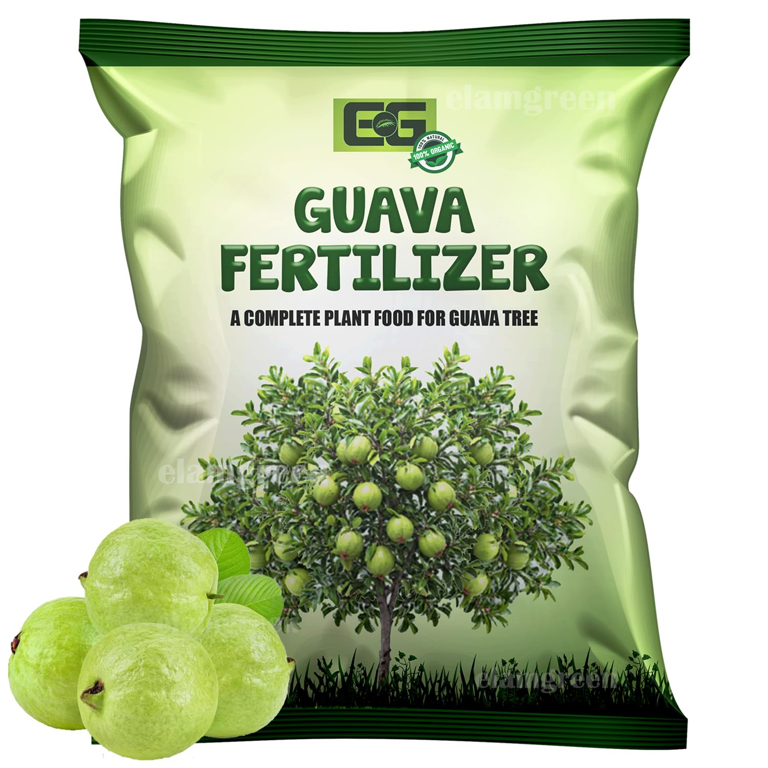 EG ELAMGREEN Organic Guava Plant Fertilizer | Organic Plant Growth Booster for Guava Trees | Flower & Fruit Fertilizer for Home Gardening | 1kg-image-2