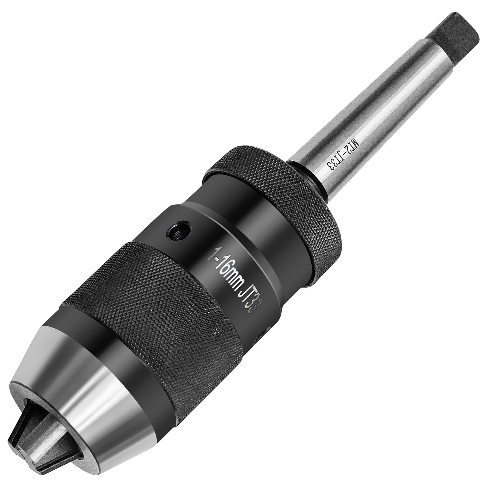 1/32"- 5/8" Heavy Duty Drill Press Chuck,MT2-JT33 Drill Chuck Arbor,Keyless JT33 Mount, for Lathes Milling Drilling Machine