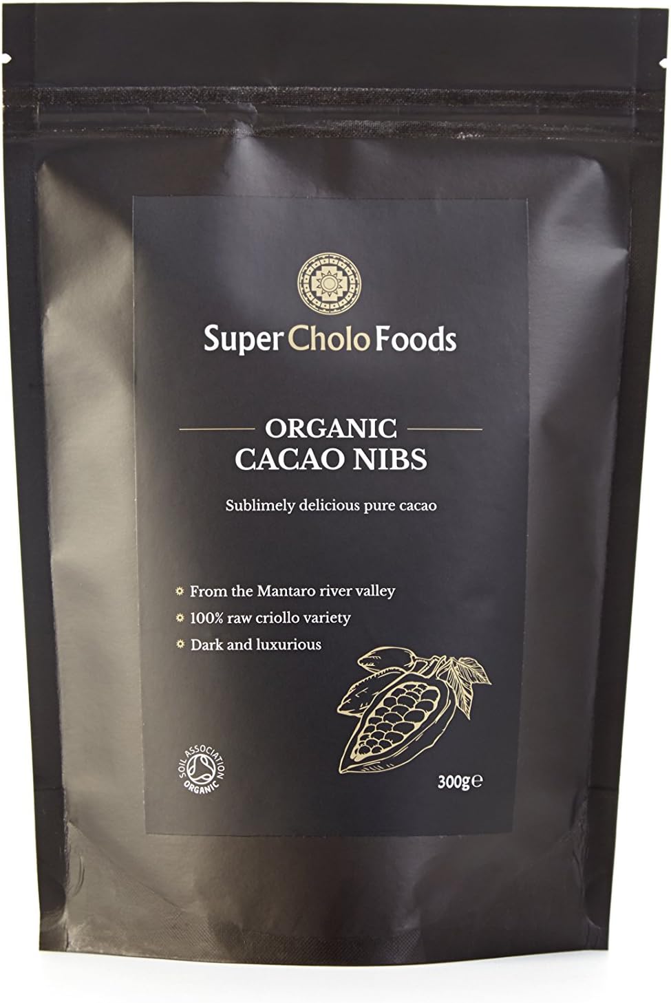 Organic Cacao Nibs 300g by Super Cholo Foods