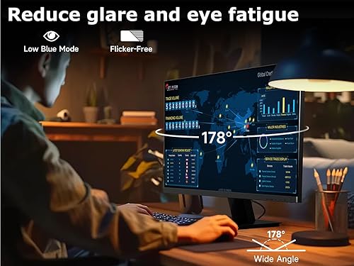 Miniatura 4 de Monitor de juegos FHD de 23.8 pulgadas 100 Hz, monitor de PC IPS HDR, pantalla HDMI, 1080P con atención ocular de poca luz azul, FreeSync integrado,