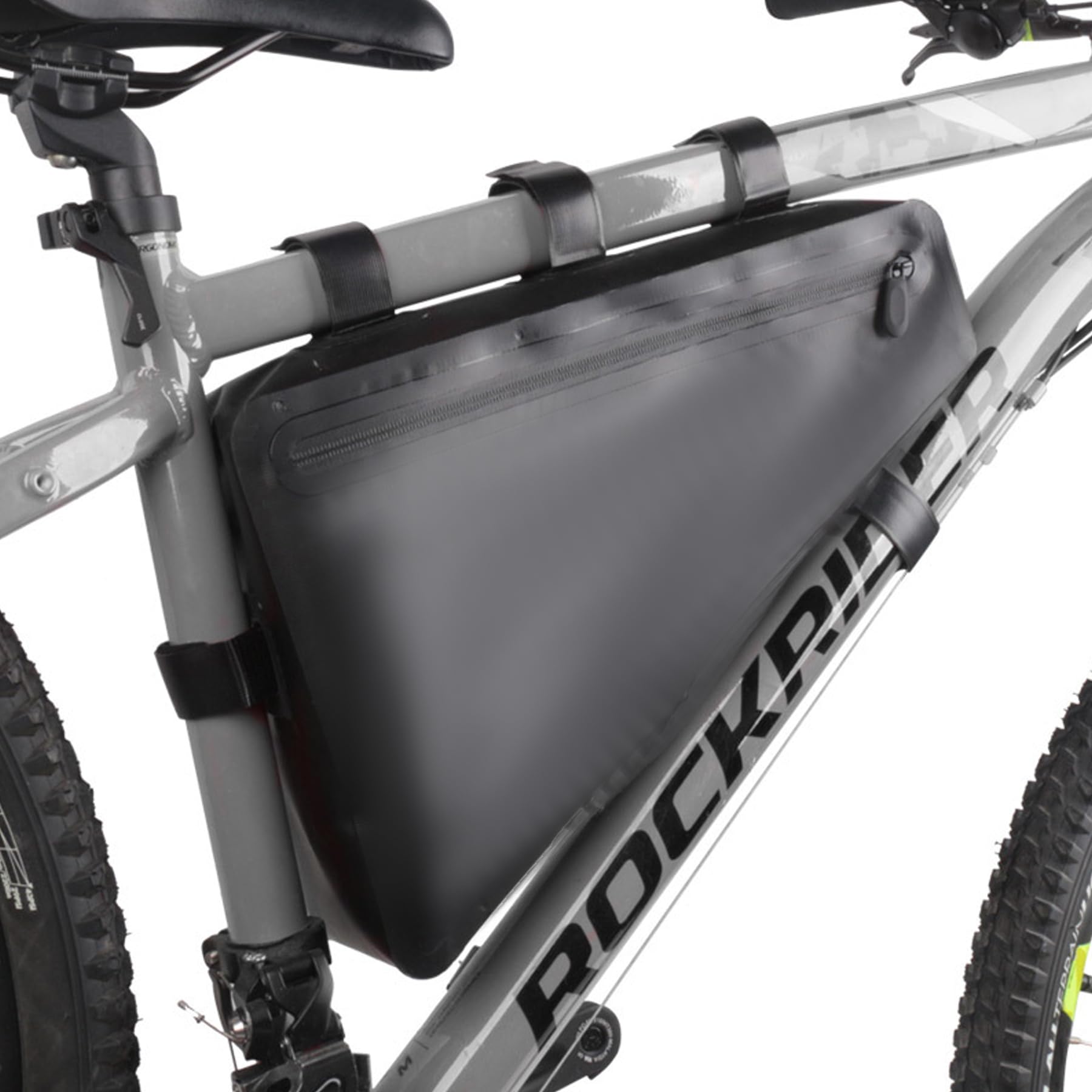VADO VLTRA Triangle Bike Full Frame Bag,40cm PVC Waterproof Cycling Bicycle Under Top Tube Handlebar Saddle Bag for MTB, 8L Large Capacity Storage Pouch for Sport Accessories Keys Phone