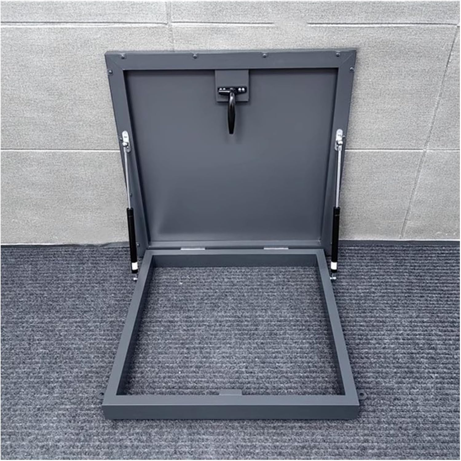 Wlh Alexanders One Color Roof Hatch Galvanized Steel Roof Access Hatch Heavy Duty Attic Door Waterproof Skylight For Home Commercial Loft Hatch(In 95 * 95Cm)