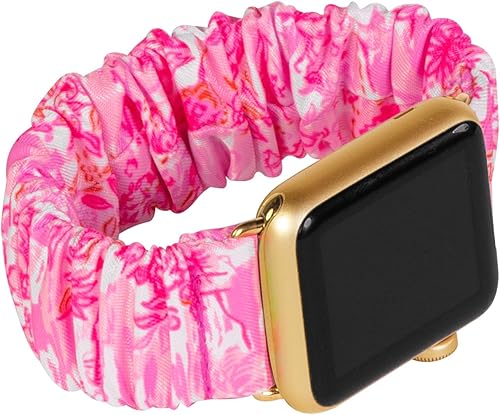 Lilly Pulitzer Correa elástica para Apple Watch, tamaño para relojes inteligentes de 1.496 pulgadas y 1.575 pulgadas, compatible con Apple Watch