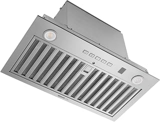 Broan NuTone® 21-Inch Custom Range Hood Power Pack Insert, w/SmartSense® Auto Operation & Voice Control, Stainless Steel