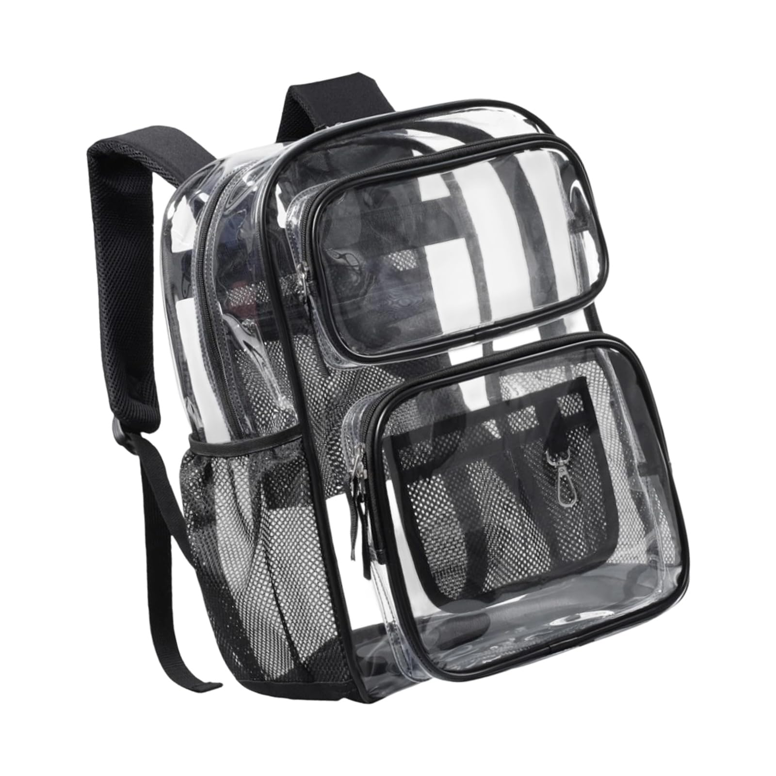 Zaino scolastico trasparente, con materiali plastici in PVC resistenti all ' acqua e tracolla robustamente rinforzata, zaino trasparente per carichi pesanti Borse per libri in plastica in PVC