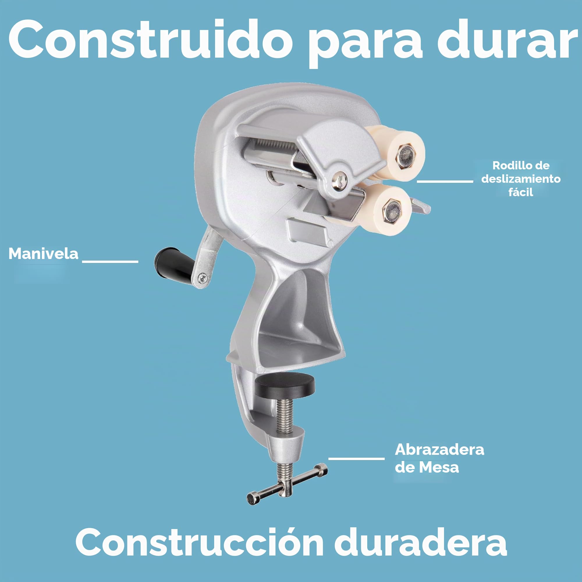 Cavatelli Maker Machine con rodillos fáciles de limpiar, hace auténticos ñoquis, conchas marinas de pasta y más, recetas incluidas
