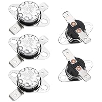 Vista 21 de uxcell KSD301 Termostato 221.0 °F/221 ° F 10 A Normalmente Cerrado N.C Ajuste Snap Disc Interruptor de temperatura para microondas, horno, cafeteras