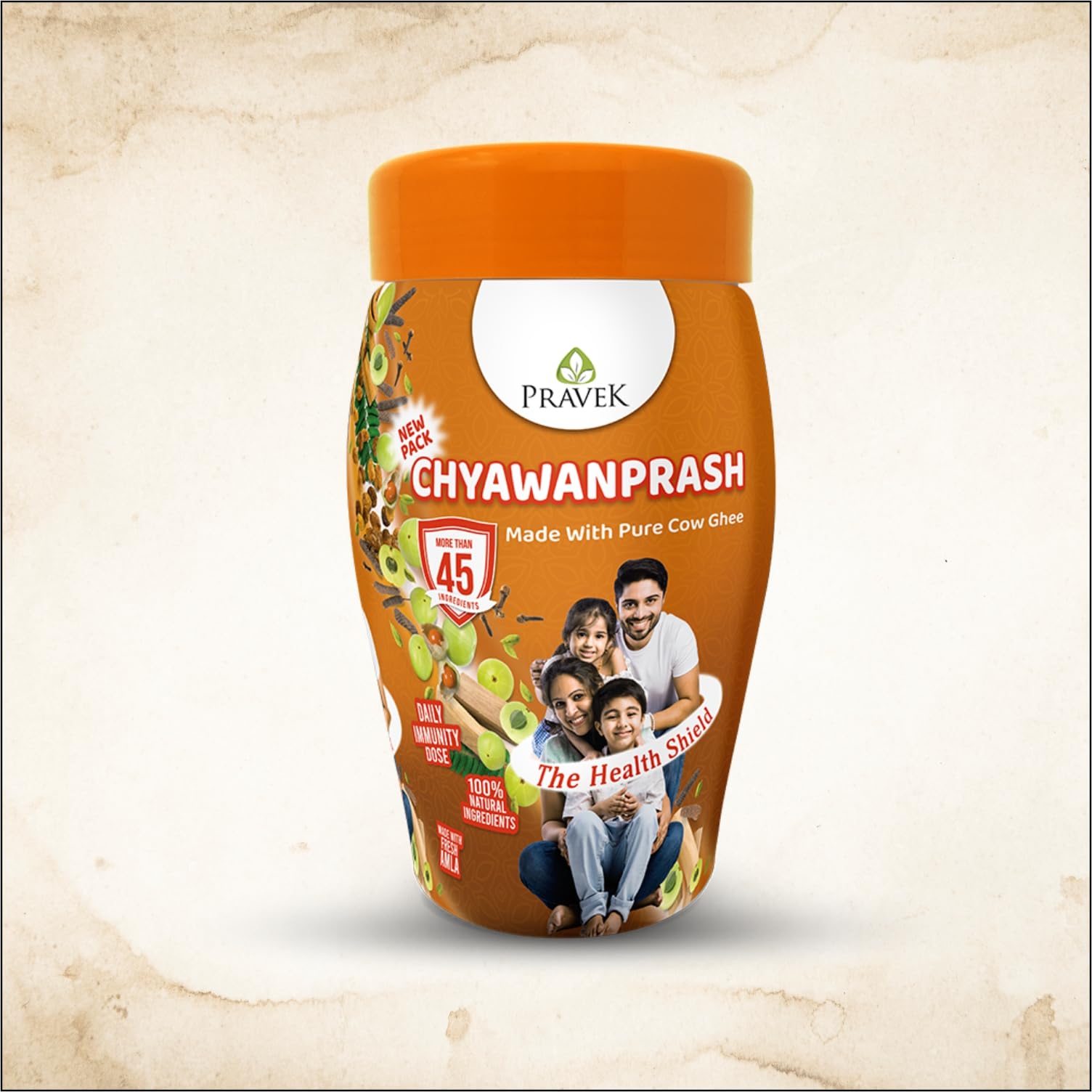 Chyawanprash 10% Extra With 1 kg Pack | Made With Pure Cow Ghee | More Than 45+ Ayurvedic Herbs | Helps Build Strength & Stamina | Builds Overall Health