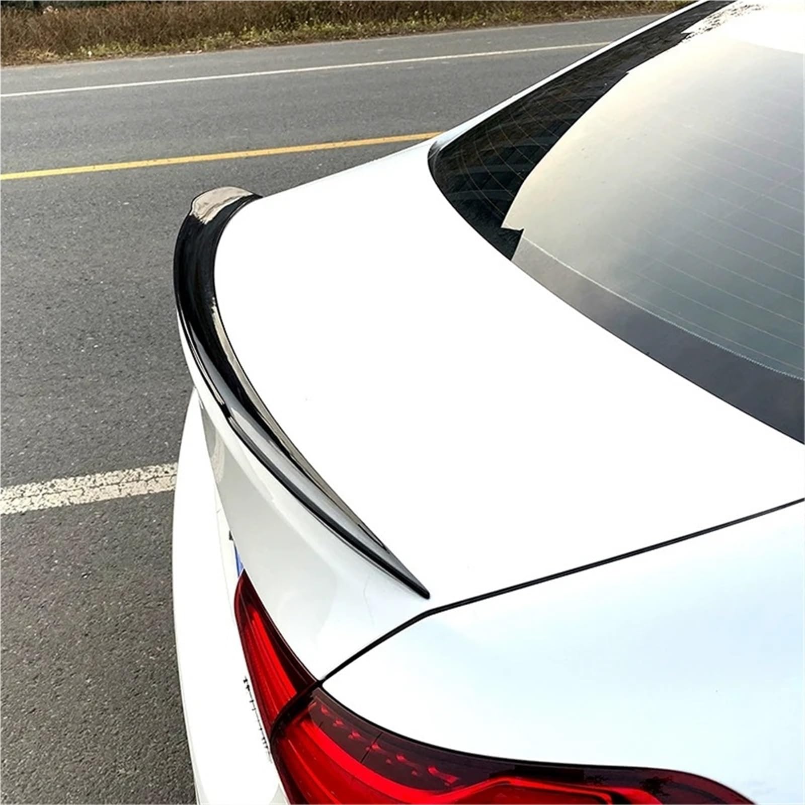 Kompatybilny z Mercedes Benz W177 V177 A klasa A160 A180 A200 A220 A250 A35 AMG 2019 do 2022 tylne skrzydło spojlera sportowego Body Kit akcesoria(Carbon Look)