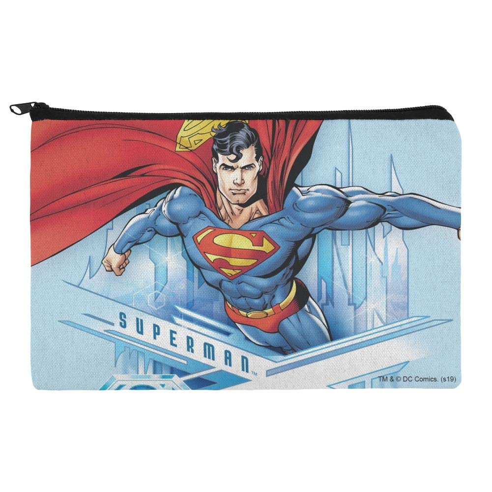 Superman Solitude Pencil Pen Organizer Zipper Pouch Case