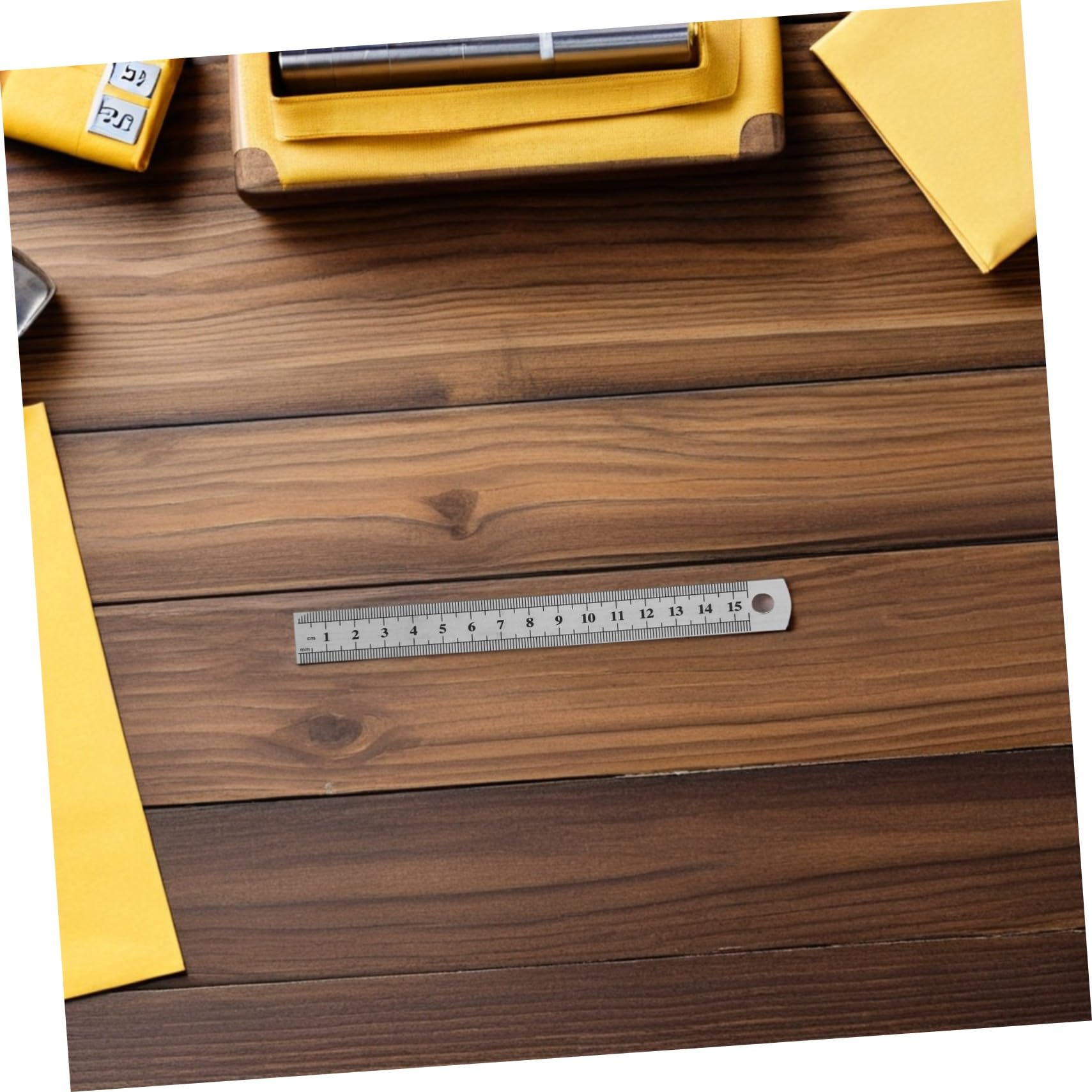 30 Pezzi Righello Acciaio Doppia Scala Rigid Straight Edge Misurazione Precisa per Disegno Tecnico Falegnameria Artigianato e Uso Studentesco