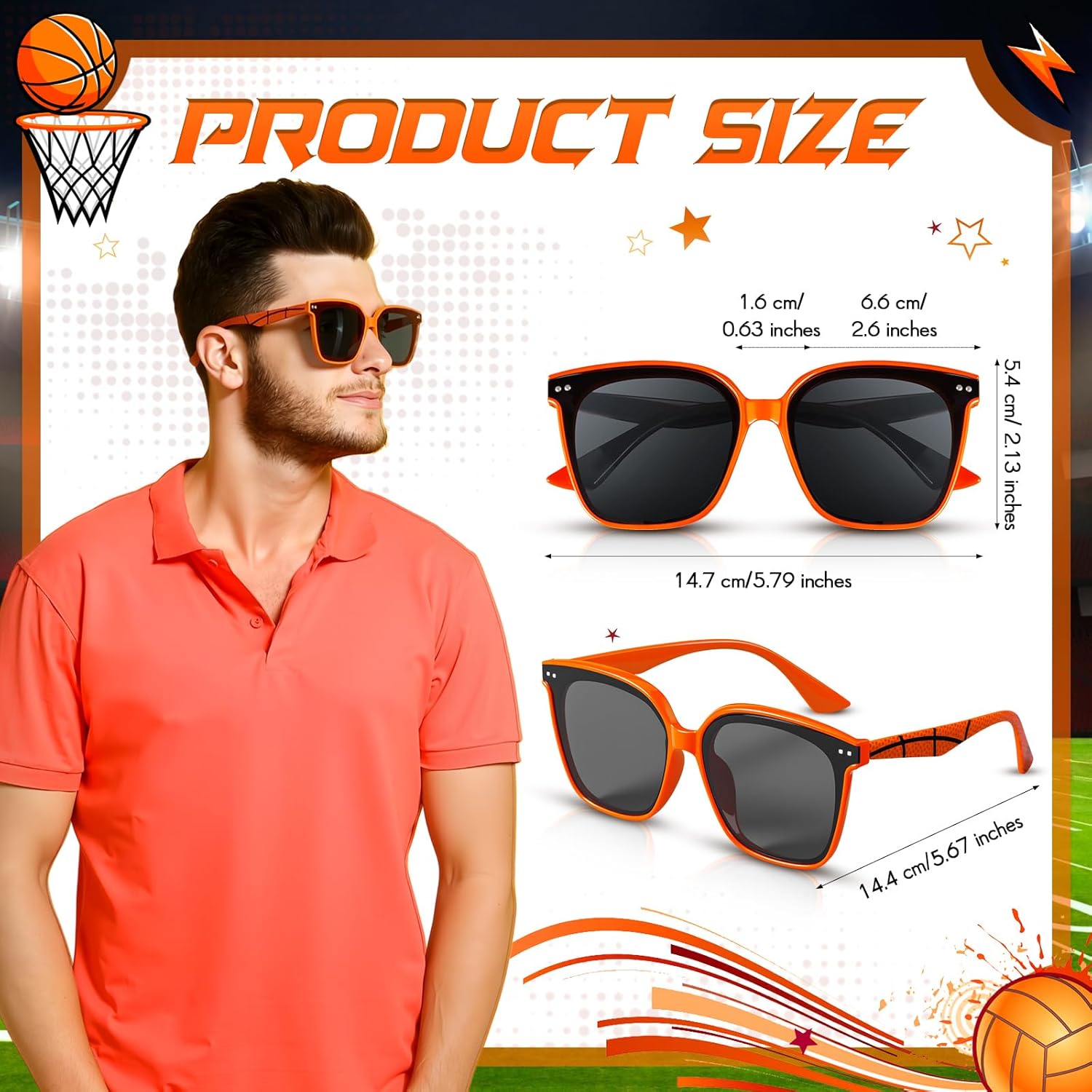 Sport Sunglasses Basketball Football Soccer Glasses Team Gift Party Favor Birthday Goodie Bag Stuffer Player Coach