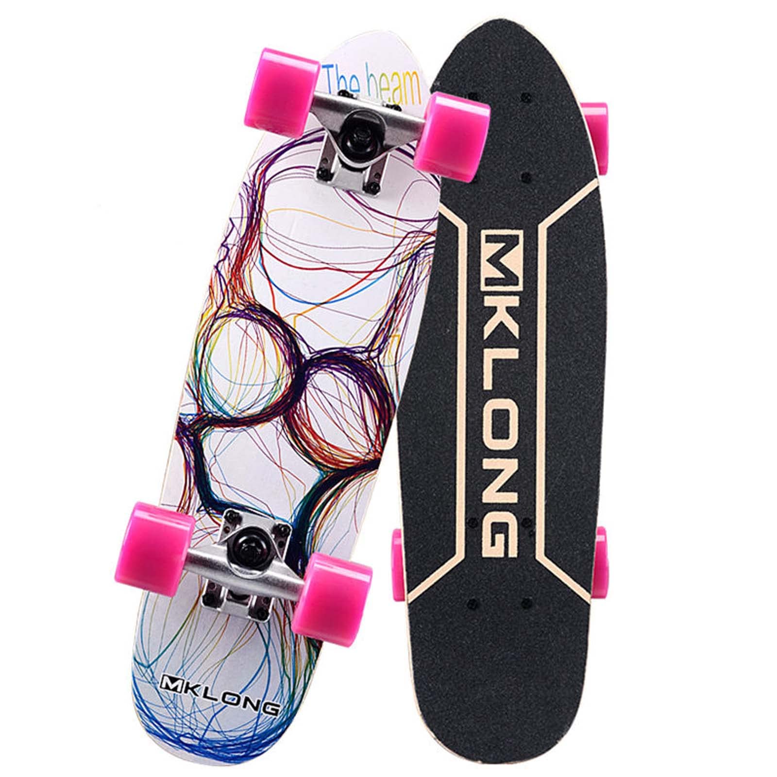 Standard Skateboard 7 Layers Maple Wooden 31Complete Skateboards for Adults Beginners Teenager Kids Boys Girls Support 280lbs
