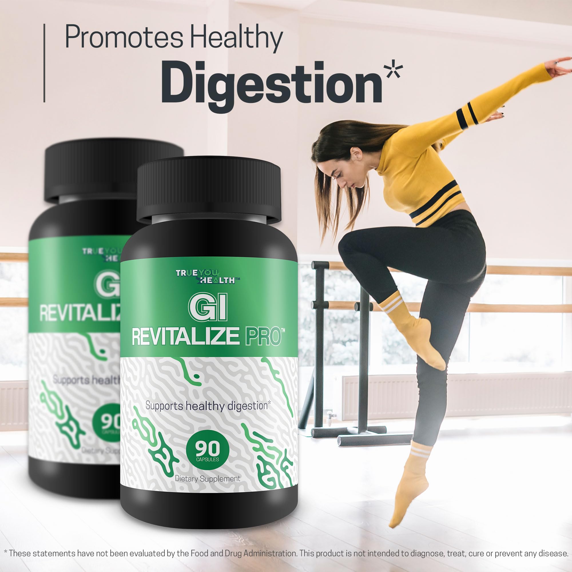 GI Revitalize Pro - Gut Health Supplements for Gastrointestinal Health Support - Promote Improved Digestion, Nutrient Absorption, & Regularity - Vitamin D & Psyllium - Bonus Immune Support Benefits — Amazon image 5