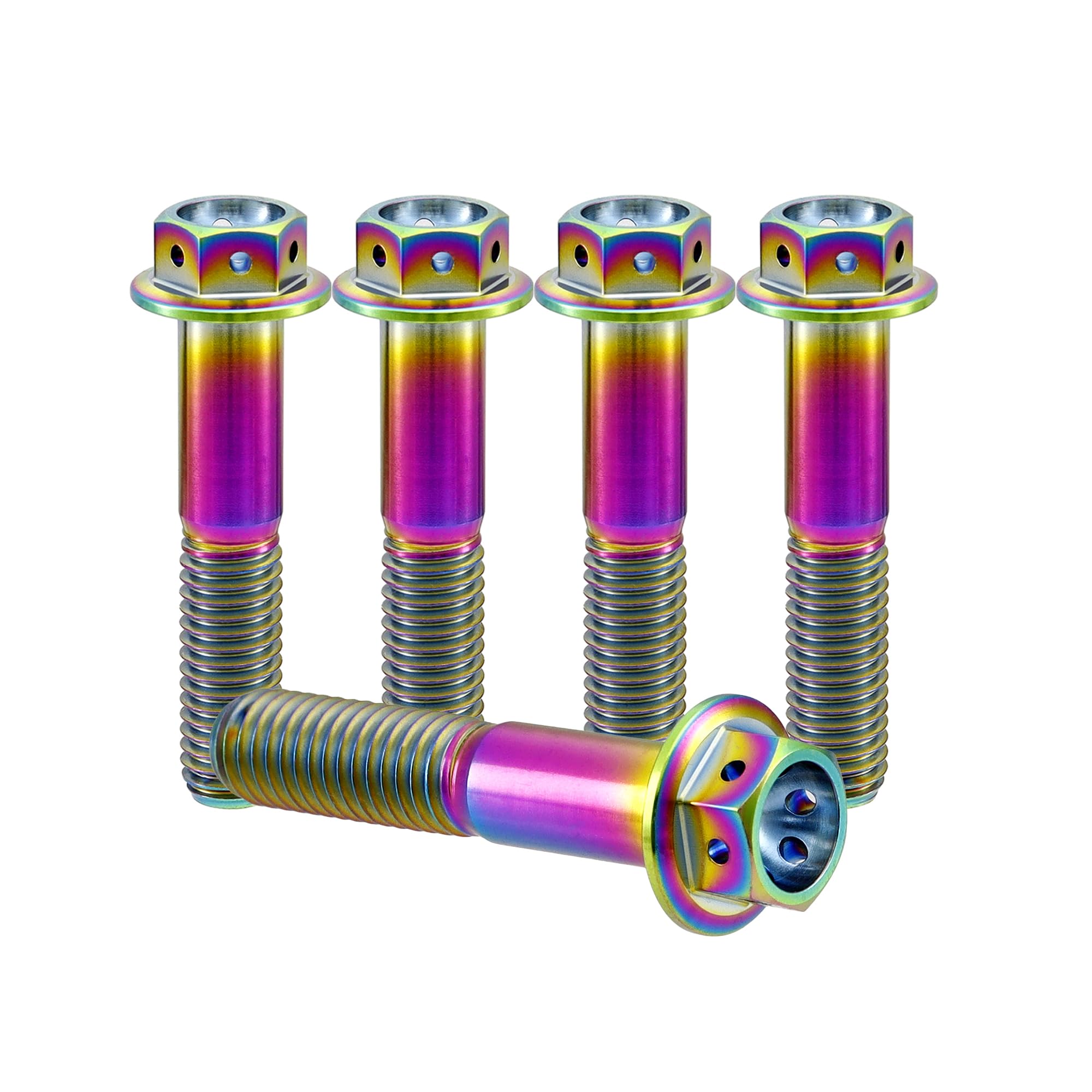 RISON-Titanium Titanmutter Sechskantmutter DIN 934, M3 Sechs