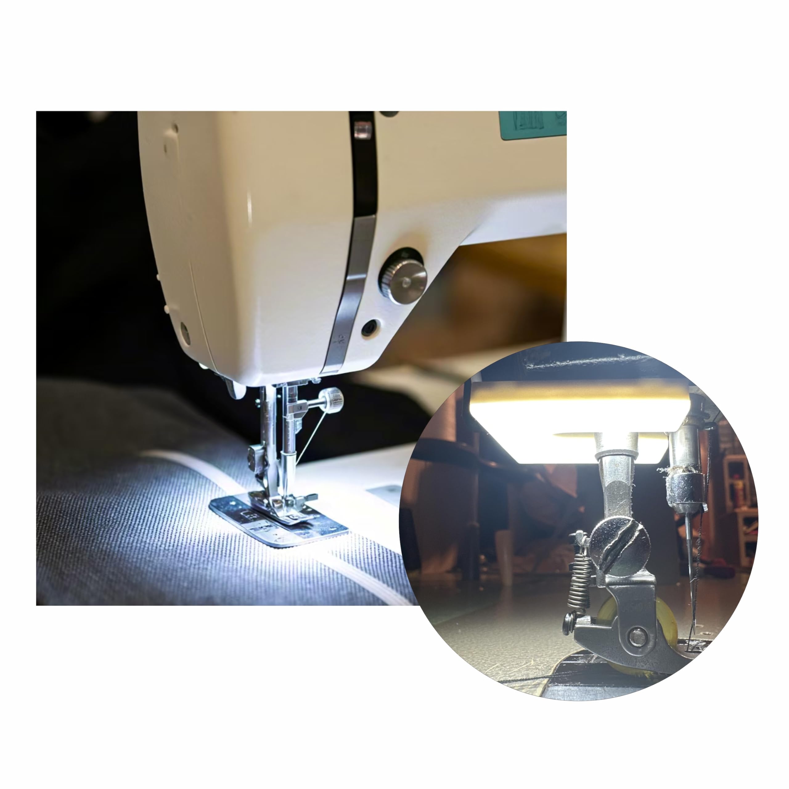 YinzPlus LED Sewing Machine Light | Magnet-Mounted Installation | Eye Protection | U Shape | Ra 90 High Brightness USB Powered Lights for Sewing Machine