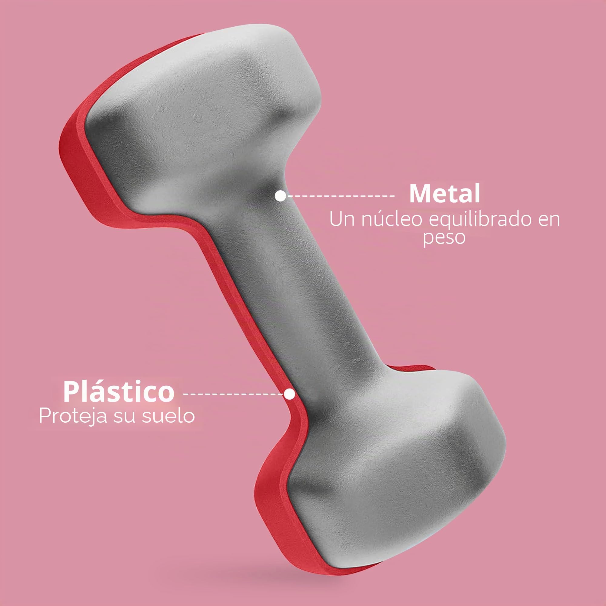 SPORTNOW - Juego de 2 mancuernas hexagonales con mango antideslizante para entrenamiento en casa, 2 x 5 kg