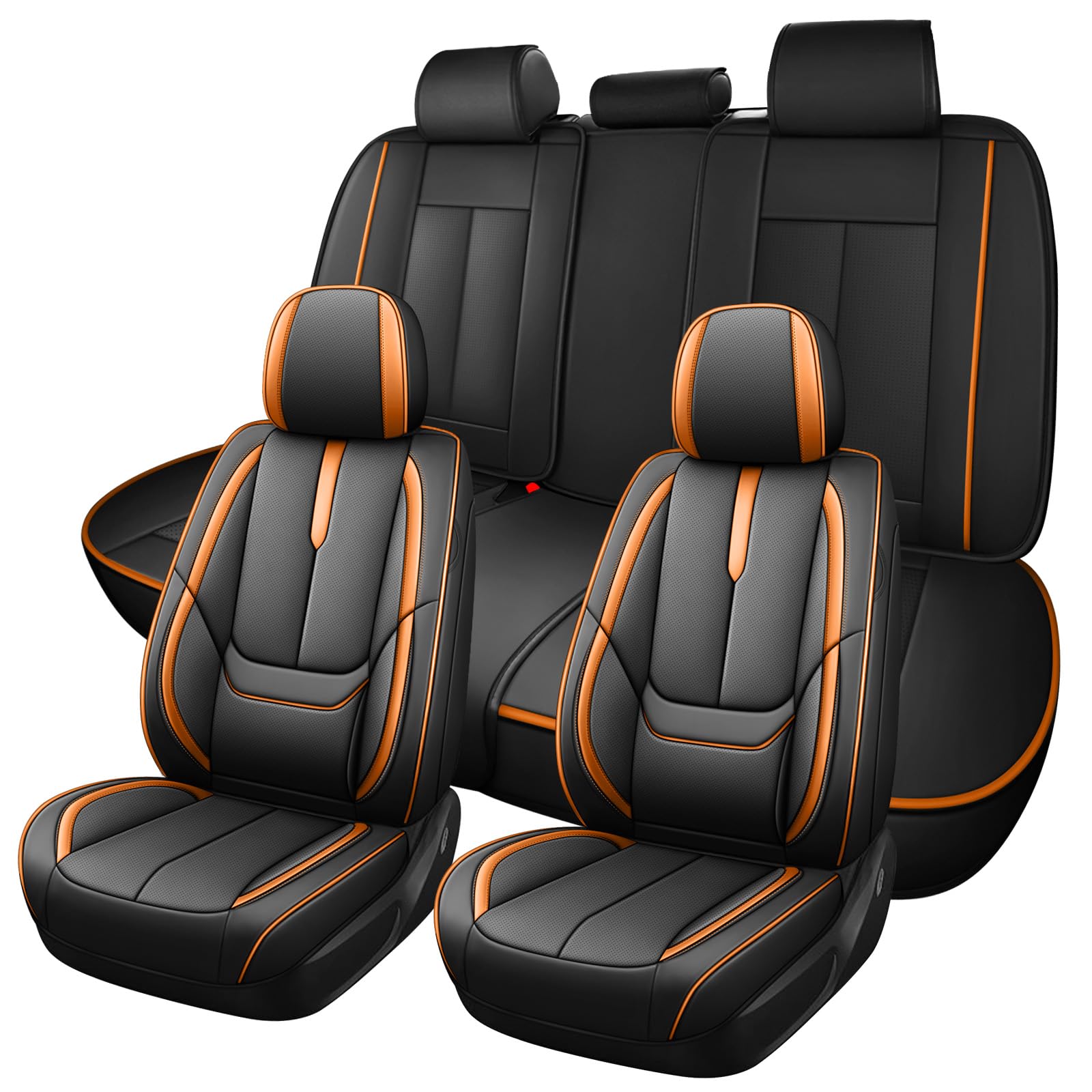 Car Seat Cover for Chevy Colorado 2004-2023,Premium Faux Leather Seat Cover | Breathable Waterproof Sports Drive in Style,Easy to Install Seat Covers