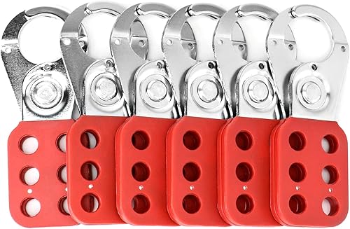 Miniatura 8 de QWORK Lock Out - Cerrojo de acero inoxidable a prueba de manipulaciones con mandíbula extendida, paquete de 12 unidades