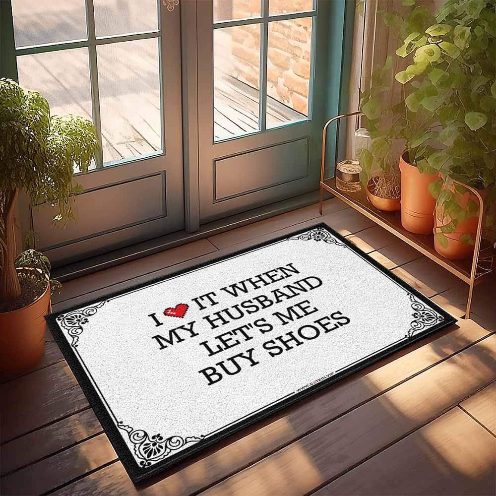 Paillasson d'extérieur original grand format tapis de sol humoristique entrée