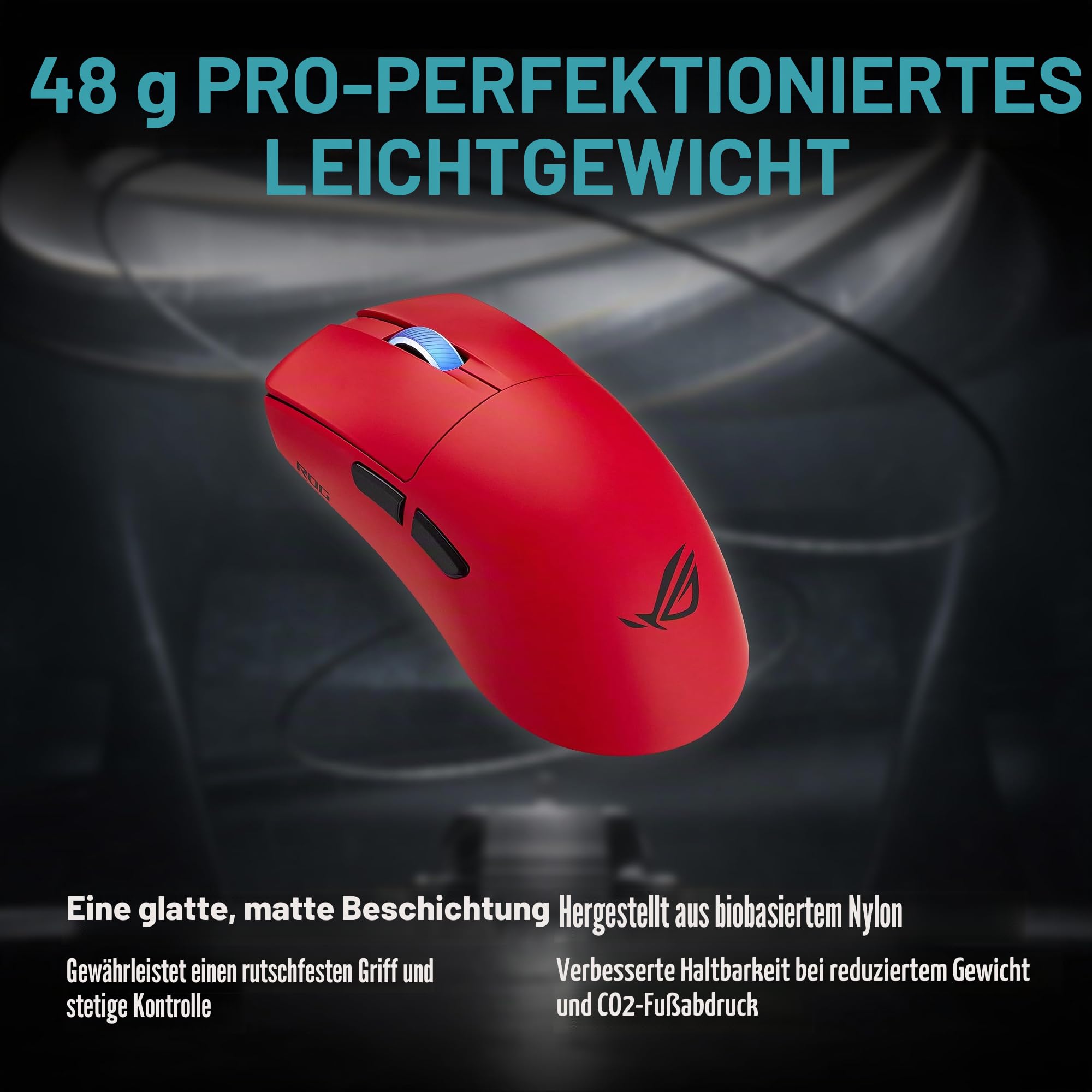 Asus ROG Harpe II Ace Lava Red Wireless Gaming Maus – Bild 3