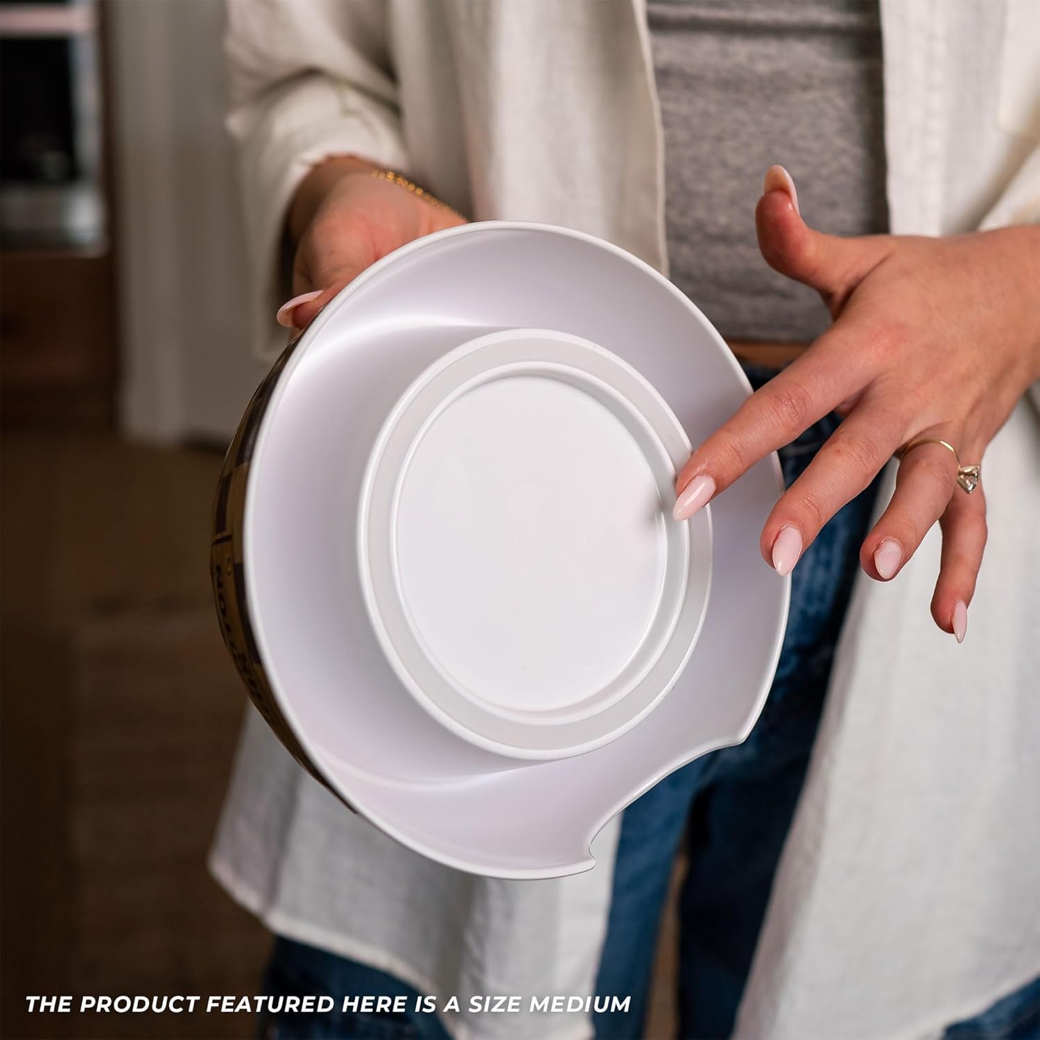 Haute Diggity Dog Checker Chewy Vuiton Dog Bowl, BPA-Free Food & Water Bowl for Small, Medium & Large Breeds, Non-Skid, Dishwasher Safe, Medium Size, Case of 2.