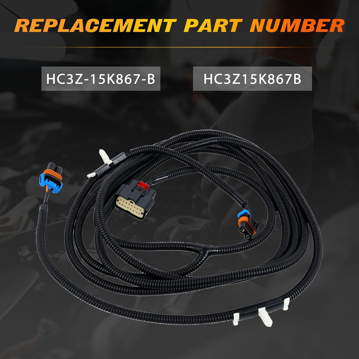 HC3Z-15K867-B Parking Distance Sensor Wire Harness Fits for Ford