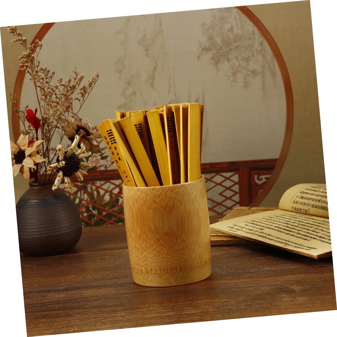 Chinese Divination Game Stick Set Bamboo Fortune Telling Sticks Hexagram Divination Traditional Chinese Prop
