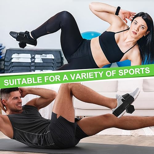 Miniatura 2 de Accesorio para el pie con mancuernas, correa ajustable para pesas de tobillo para entrenamientos de piernas, equipo de gimnasio en casa, perfecto